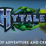 Logo ufficiale di Hytale con slogan "A world of adventure and creativity"