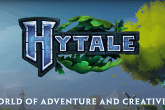 Logo ufficiale di Hytale con slogan "A world of adventure and creativity"