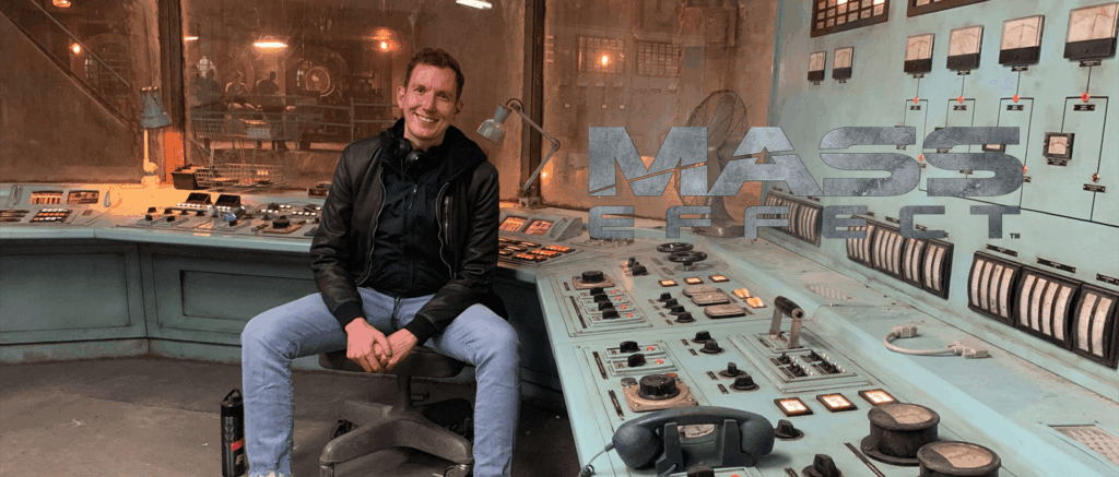 Daniel Casey sul set