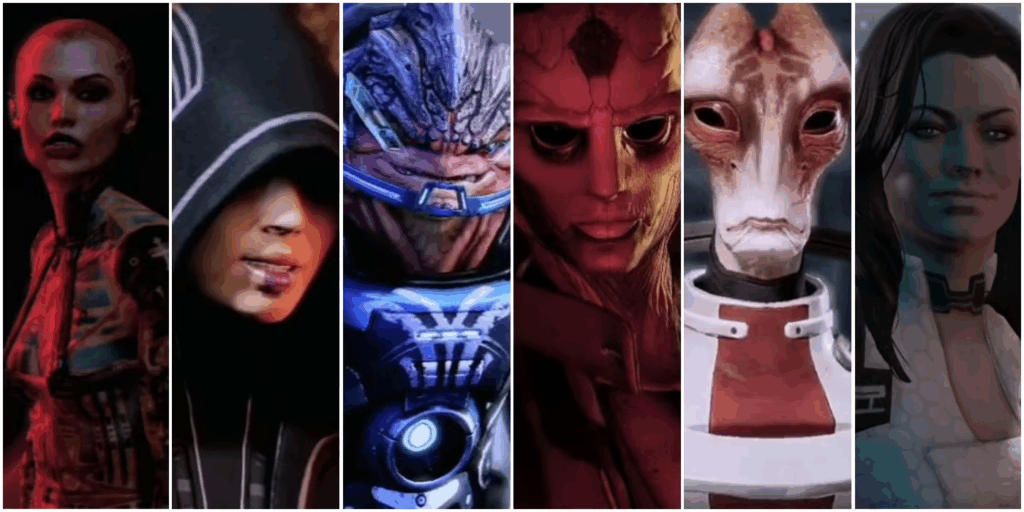 Parte della fantastica ciurma presente in Mass Effect 2, tra cui Kasumi Goto