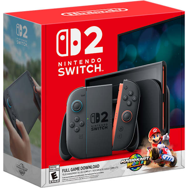 Pacchetto retail Nintendo Switch 2 con Mario Kart World
